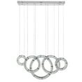 thumbnail image 2 of 5 Hoop Crystal Progression Chandelier // Chrome, 2 of 4