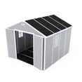 thumbnail image 2 of 8x8ft Resin Storage Shed – Durable PP Material, Waterproof, Rust & UV Resistant, Spacious Design with HD Window Lighting, 2 of 15