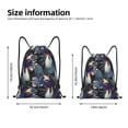 thumbnail image 4 of Drawstring Backpack - Cute Sharp Billed Bird Plant Splash Proof Small Drawstring Gym Bag for Women Men, Cinch Sports String Bag Backpack for Travel Swimming Beach, 4 of 8