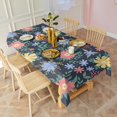 thumbnail image 4 of Pioneer Flower Floral Print Pattern Rectangle Tablecloth 60"x120",Waterproof Polyester Rectangle Table Cloth, Wipeable Spillproof Polyester Tablecloth for Dining, Camping, Indoor and Outdoor, 4 of 6