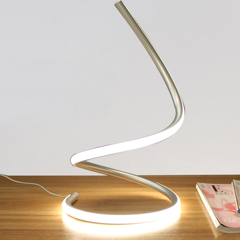 led spiral table lamp