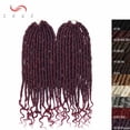 thumbnail image 2 of SEGO Curly Faux Locs Crochet Hair Goddess Locs Crochet Hair Extensions Hippie Locs Synthetic Braids Boho Style, 2 of 7
