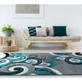 thumbnail image 2 of United Weavers Bristol Area Rug 2050 11369 Rhiannon Turquoise Loops Stripes 2' 7" x  4' 2" Rectangle, 2 of 3