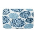 thumbnail image 3 of Floral Frolic Olivia Purple Floral Print Bath Mat, 3 of 5