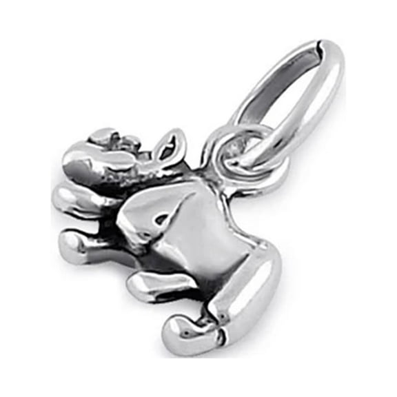 Bull Animal 925 Sterling Silver Valentines Day Gifts Pendant Jewelry
