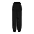 thumbnail image 4 of Roncen Women's Solid Jogger Pants - Loose Fit Casual Athletic Trousers with Elastic Waist & Pockets, 4 of 5