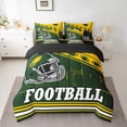 thumbnail image 2 of jejeloiu Football Sport Game 7pcs Bedding Comforter Set,American Rugby City Queen Bedding Sets For Men Women Reversible, 2 of 8