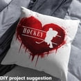 thumbnail image 3 of Erosebridal Hockey Fabric by The Yard,Sport Fans Puck Upholstery Fabric,Love Heart Indoor Outdoor Fabric Women,Romantic Valentine's Day Gifts DIY Waterproof Fabric for Lovers,10 Yards, 3 of 5