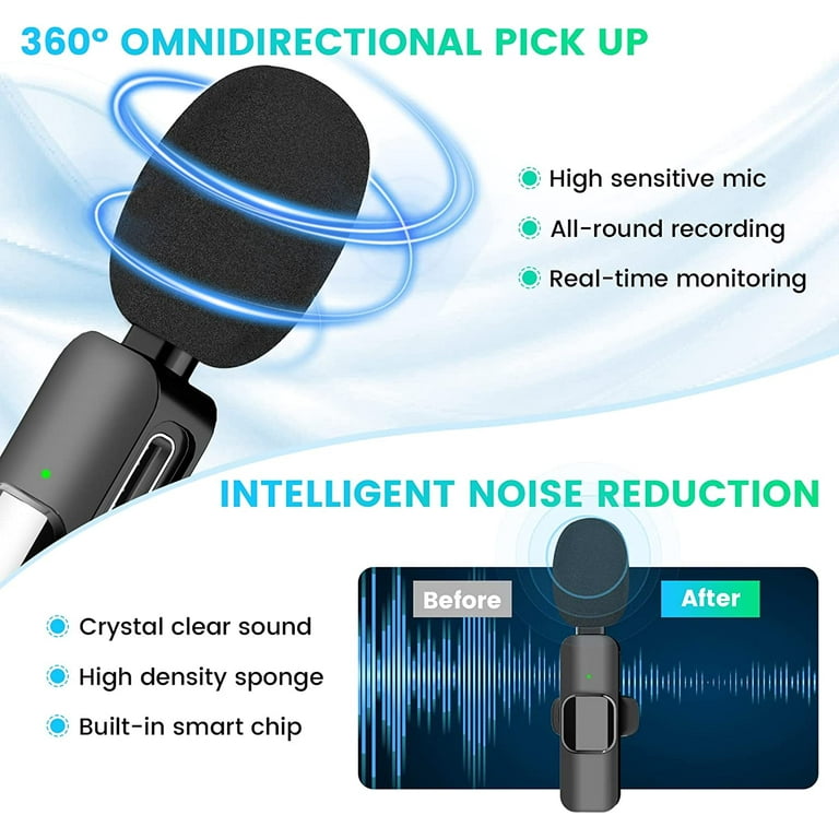 Wireless Microphone For Iphone Ipad, Mini Microphone, Wireless
