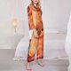 thumbnail image 3 of Balery Cozy Knitting Llama Conjunto de Pijama con Estampado para Mujer, Conjunto de Dos Piezas con Manga Larga, Ropa de Dormir Suave con Bolsillos, Pijamas Cómodos-Medium, 3 of 7