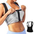 thumbnail image 2 of Chaleco De Sudor Chaleco moldeador de cuerpo para mujer, ropa moldeadora de cuerpo sudoroso para ejercicio físico (plata L/XL) Likrtyny Para Estrenar, 2 of 9