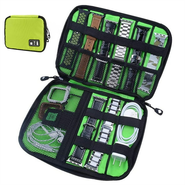 Watch Organizer Case Multifunction Waterproof Nylon Travel Storage Bag for Apple Watch Strap Band Case Watchband Holder Pouch