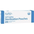 thumbnail image 3 of ForPro Self-Sealing Sterilization Pouches, Latex-Free, Color Changing Indicator, 3.5 Inches W x 10 Inches L, 200-Count, 3 of 5