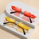 thumbnail image 1 of Gafas de sol de llama, moda personalizada, gafas de sol de plumas, gafas de fiesta de metal, 1 of 5