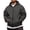 07#Dark Gray, variant on Mens Full Zip Hooded Sweatshirt Big Size Casual Hoodie Jacket Multi Pocket Athletic Outerwear Blue 2XL