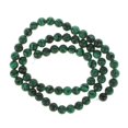 thumbnail image 2 of Una Hebra De Perlas Sueltas De Piedras Preciosas Redondas De Malaquita Verde De 6 Mm / 15,5 Pulgadas De Largo Sunnimix 6mm Redonda, 2 of 6
