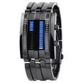 thumbnail image 1 of Curioso Reloj Electrónico Binario Con Luz Led Elegante Negro, 1 of 5