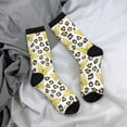 thumbnail image 5 of Vsdgher Leopard And Butterfly Crew Socks for Men & Women, Breathable Casual Athletic Ankle Socks, 5 of 6