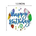 thumbnail image 3 of Watercolor Happy Birthday Stickers Roll - 2 Rolls, 500 Pieces (1.5 Inches), 3 of 5