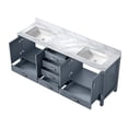 thumbnail image 3 of Elegant and Spacious - Dark Grey Double Bath Vanity with Marble Top for Durable Storage, 3 of 4