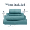 thumbnail image 4 of Mainstays Washed Ultra Soft Microfiber Bed Sheet Set, Queen, Cool Water, 4 Piece, 4 of 11