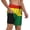 Black, variant on Mens Bolivian Flag Swimming Trunks with Compression Liner Beach Quick Dry Swim Shorts