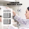 thumbnail image 4 of VEVOR Cabinet Hinges, 50 Packs Partial Overlay Kitchen Cabinet Door Hinges, 105 Degree Opening Angel Soft Close Concealed Cupboard Hinges for Framed Cabinet Type, with Mounting Screws, 4 of 9