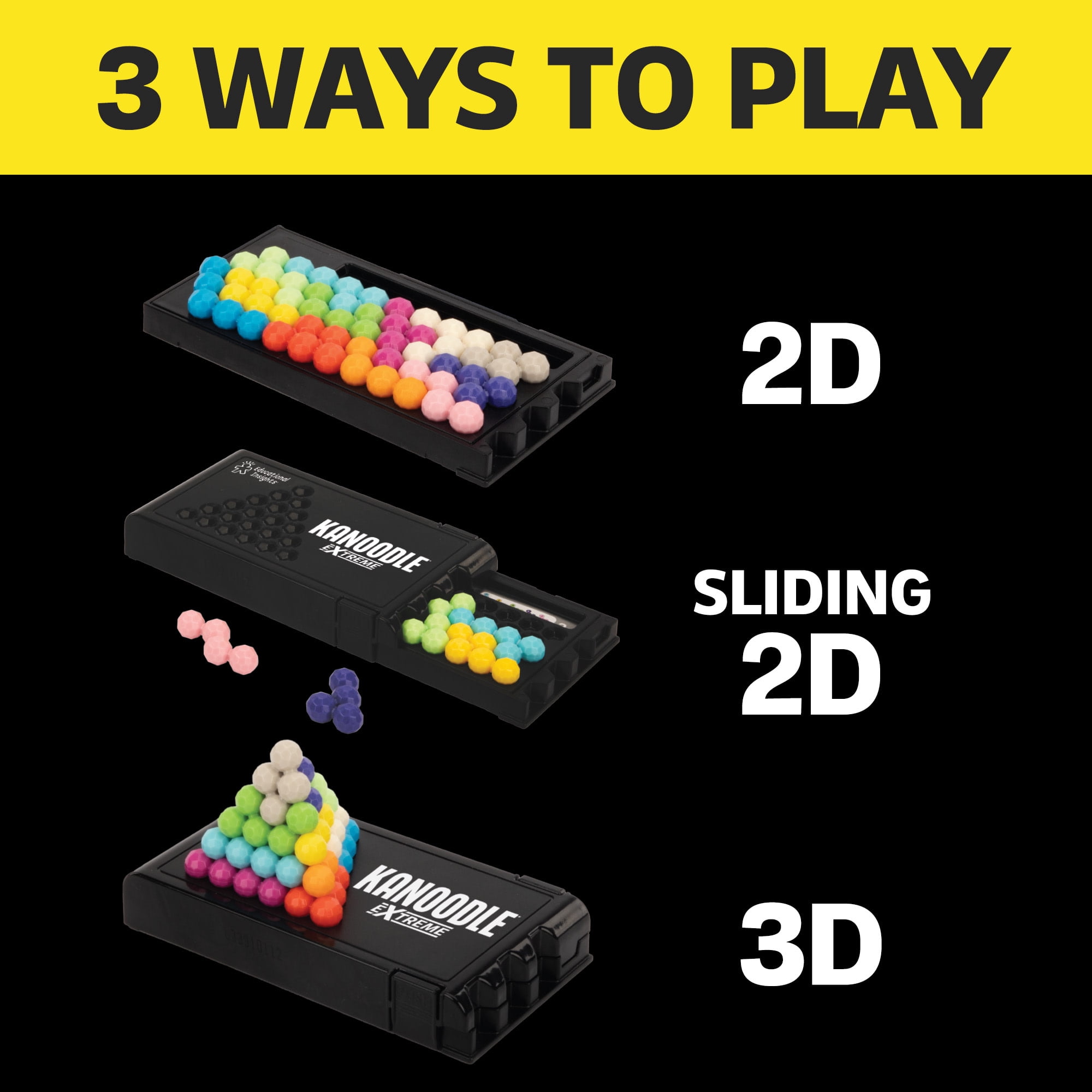 Educational Insights Kanoodle Extreme, 3D Brain Teaser Puzzle Game, for Kids Ages 8+