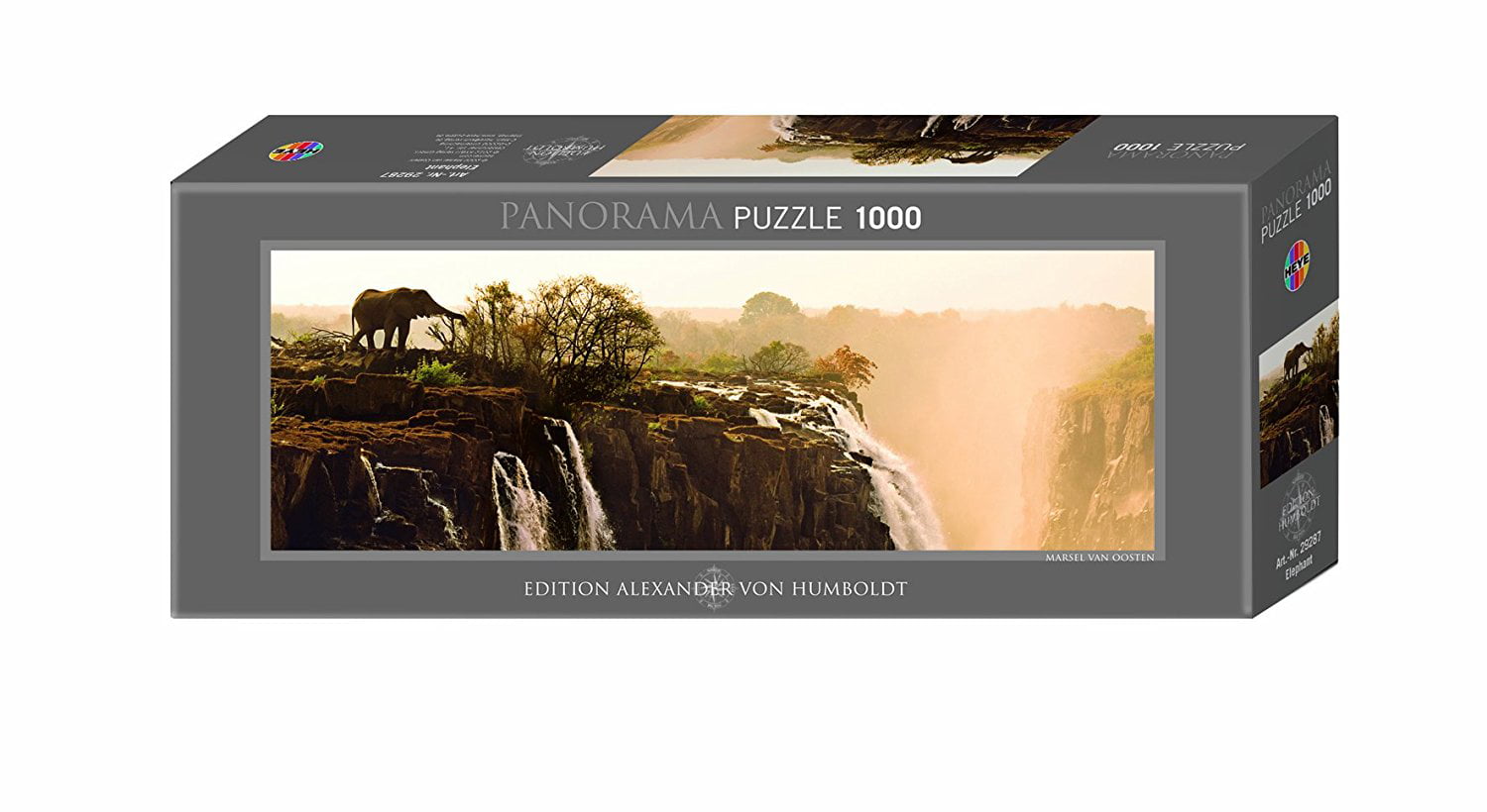 Heye Elephant 1000 Piece Marsel van Oosten Panoramic Jigsaw Puzzle
