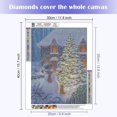 thumbnail image 2 of Kit de pintura de diamantes navideños con diamantes de imitación, bordado de 30 x 40 cm, kit de pintura de diamantes navideños con diamantes, pintura de diamantes 5d de bricolaje, Navidad, 2 of 5