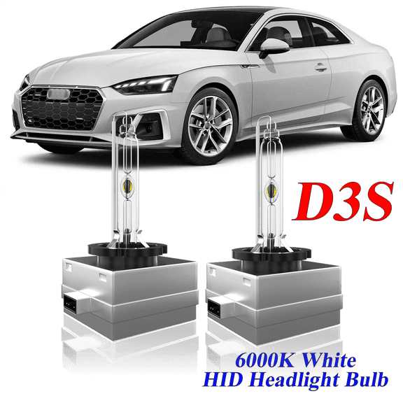 For Audi A5 Quattro 2008-2015 D3S HID Headlight High/Low Beam 6000K Crystal White Xenon Bulbs Set 2