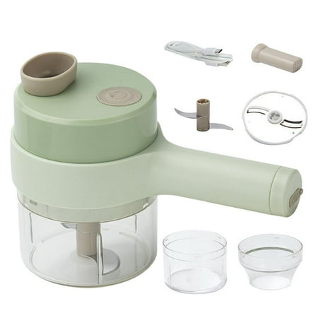 

Julam Electric Vegetable Cutter Set 200ml Food Processor Hand Held Multifunctional Chopper Dicer Slicer Rechargeable Wireless Onion Chopper Food Chopper Kitchen Accessories security