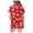 Blue, variant on Pajamas for Girls Christmas Stylish Print Lapel Short Sleeve Button Top And Shorts 2 Piece Loungewear Pjs for Girls Size 2-3 Years