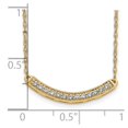 thumbnail image 5 of 10k Diamond Curved Bar 18 inch Necklace, 5 of 5