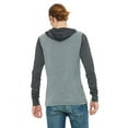 thumbnail image 2 of The Bella + Canvas Unisex Jersey Long Sleeve Hoodie - DP HT/ DK GRY HT - M, 2 of 2
