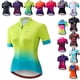 thumbnail image 2 of Maillot de ciclismo Weimostar Gradient para mujer, camiseta de ciclismo de manga corta, camiseta de verano para mujer, maillot de ciclismo de montaña y carretera, 2 of 5