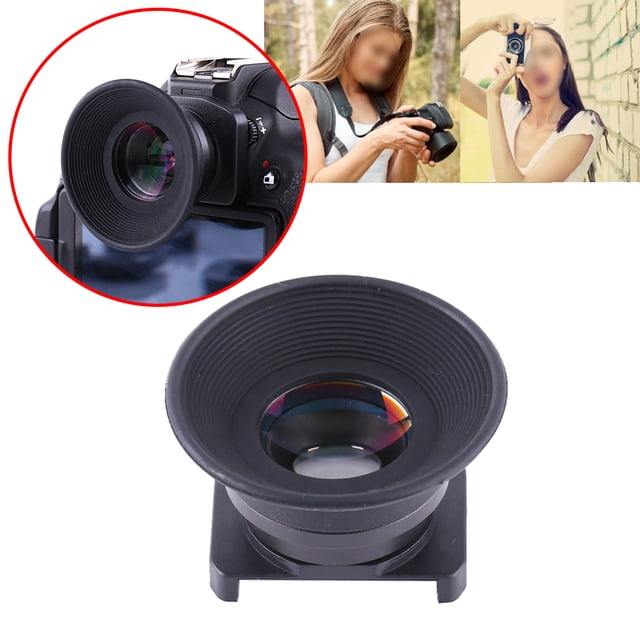 1.51X Camera Viewfinder, DSLR Camera Fixed Focus Eyepiece Magnifier Eyecup with 6 Magnifier Mount Bases, 1.51X Viewfinder Magnifier for DSLR Camera