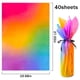 thumbnail image 4 of Papel de seda MR FIVE, 40 hojas, rojo degradado, morado, verde y azul, 4 of 7
