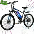 thumbnail image 1 of VARUN Electric Bike, 24" EBike, 500W Peak Motor, 7-Speed Gears, 56 km Range, up to 32 km/h, 36V 280.8Wh Removable Battery & Fenders, Electric Mountain Bike for All Terrains, 1 of 7
