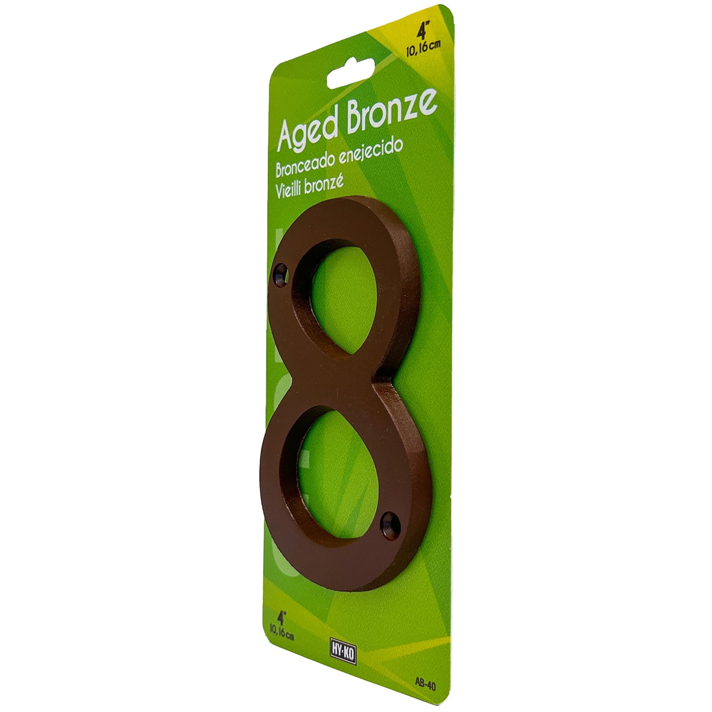 HY-KO 4" Aged Bronze Metal House Number 8