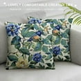 thumbnail image 3 of Nawypu Blue Floarl Throw Pillow Covers ,Watercolor Hydrangea Bird Pillow Cases Decorative Double-Sided Design Square Pillowcases for Home Bed Sofa Living Room Farmhouse Outdoor, 3 of 5
