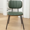 thumbnail image 4 of FOWEOAIU Modern Dining Chairs, Leather Upholstered Side Chairs for Kitchen Dining, Green (Set of 4), 4 of 13