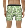 thumbnail image 4 of Picia Cute Crocodile Pattern Men's Athletic Long Leg Briefs , Performance Stretch Underwear，Moisture-Wicking, 4 of 7