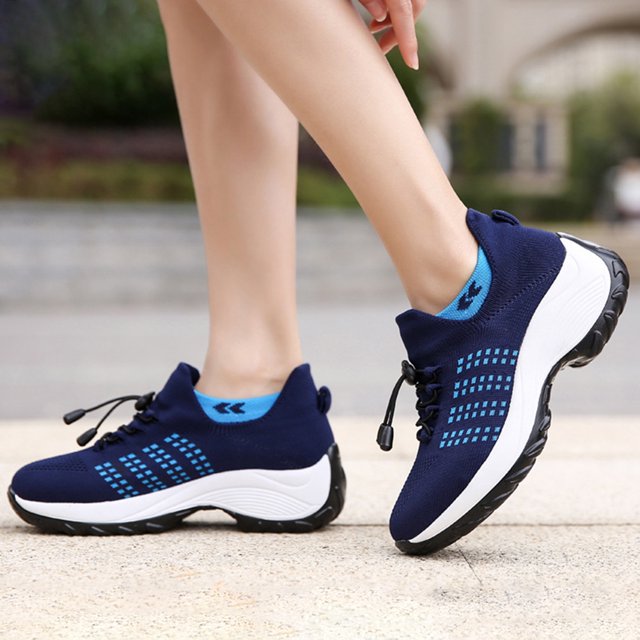 Zapatos Para Caminar Mocasines informales para mujer, zapatillas deportivas informales para suministros al aire libre (41 azul) Wdftyju Tenis De Mujer Tenis De Hombre