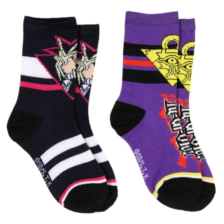

Yu-Gi-Oh! Boys Socks Yami Yugi Pyramid Of Light 2 Pairs Kids Athletic Crew Socks
