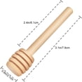 thumbnail image 2 of Reusable Gourmet Honey Dispenser, Smooth Surface Grooves Design Natural Wooden Material, Mini Wooden Honeycomb Stick For Drizzle Honey At Special Events (3 Inch), 2 of 5