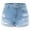 Light, variant on Women's Casual Summer Ripped Stretchy Distress Denim Jean Shorts