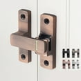thumbnail image 3 of Zincs Alloy Flipping Door 90/180 Degree Sliding Door Privacy Door Bolts for Outdoor, Garage, 3 of 14