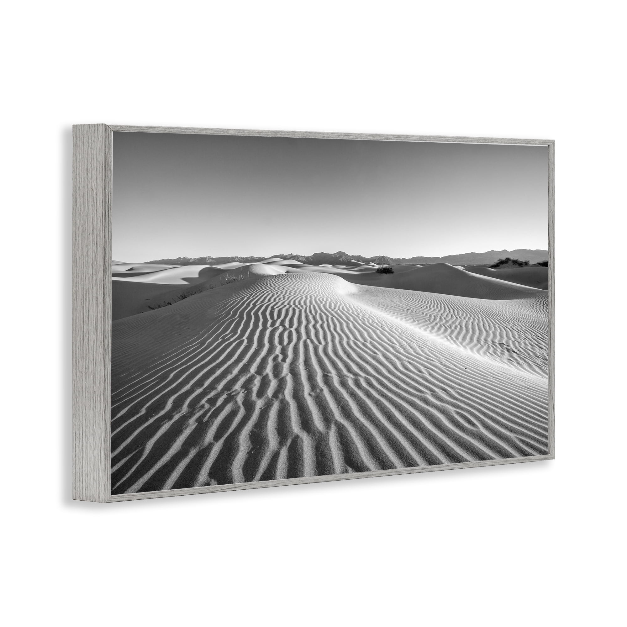 Stupell Industries Sand Waves In The Distance Gray Framed Giclee Art, design by Jon Evan