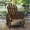 1PC Wagon Rocking Chair, variant on Outdoor Wood Wagon Rocking Chair, Patio Rustic Adirondack Porch Rocker with Oversized Back & Slatted Seat, Carbonized Wood Rocker Chair with Wagon Wheel Armrest for Indoor, Backyard, Garden
